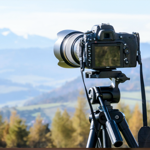 Camera looking over a valley